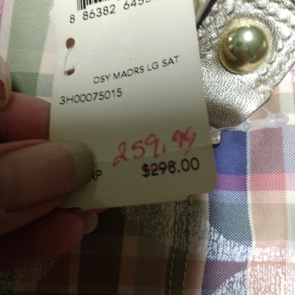 New Coach Poppy ‘Madras’ Plaid Signature C Canvas Tote & Billfold Set WoW!!!! - Picture 4 of 14